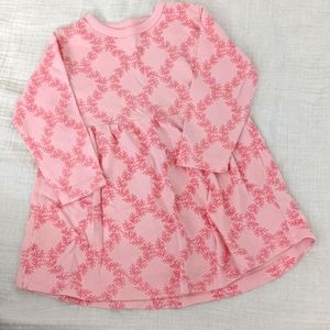 Organic cotton girls dress. Pink, long sleeve. Touched by Nature